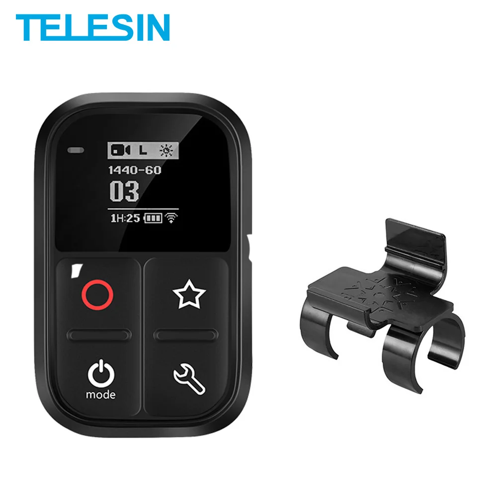 Пульт дистанционного управления TELESIN, Wi-Fi, 80 м, OLED-экран, клавиши быстрого доступа и Стик-фиксатор для GoPro Hero 8, 7, 6, 5, 4, Session Max
Пульт дистанционного управления TELESIN, Wi-Fi, 80 м, OLED-экран, клавиши быстрого доступа и Стик-фиксатор для GoPro Hero 8, 7, 6, 5, 4, Session Max