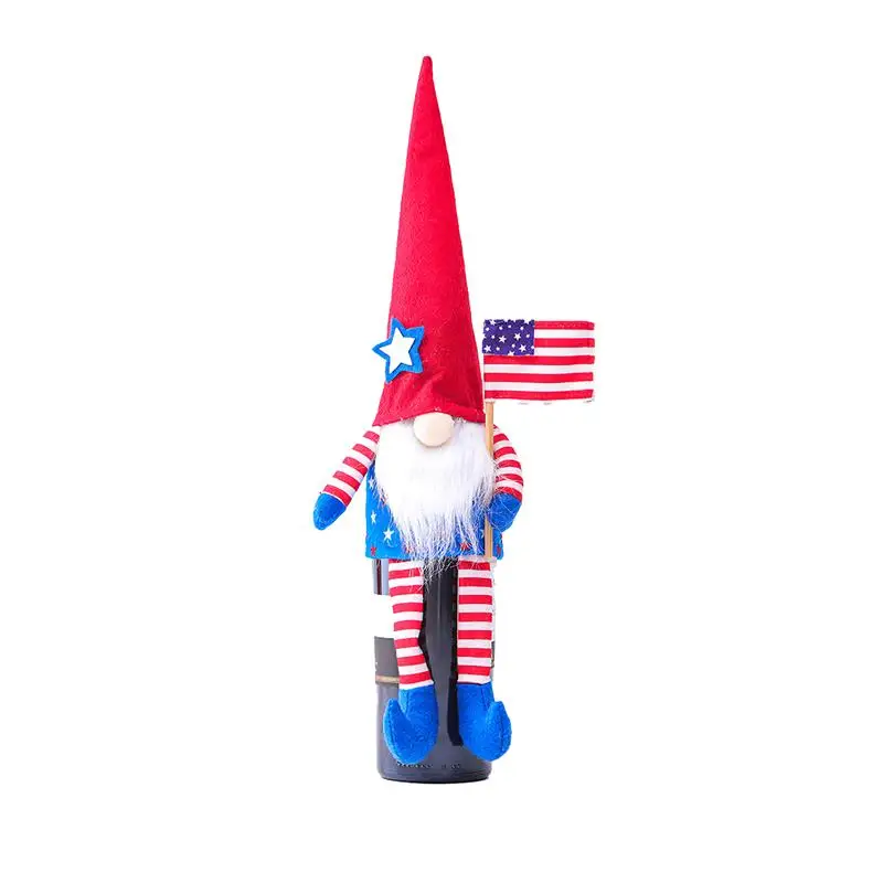Independence Day Decorative Wine Bottle Cover Champagne Storage Bag Home Decorations Long Legs Doll Party Festival Decor
Independence Day Decorative Wine Bottle Cover Champagne Storage Bag Home Decorations Long Legs Doll Party Festival Decor
