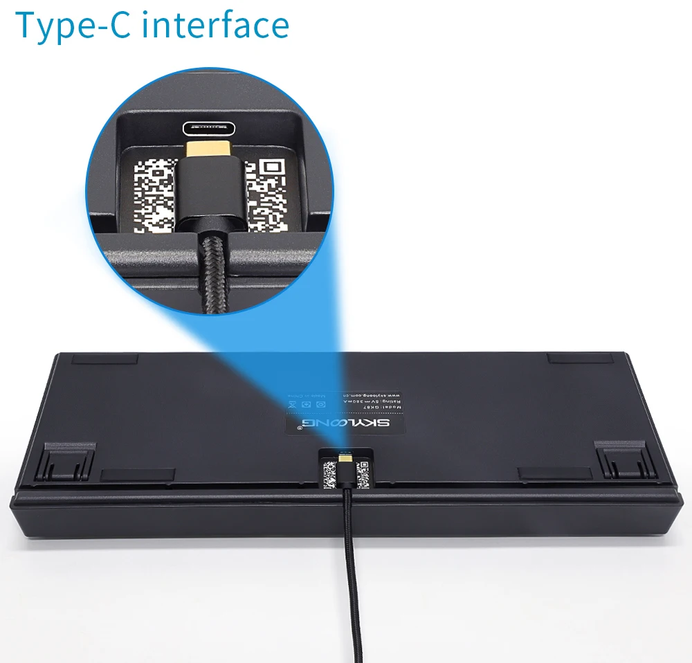Механическая игровая клавиатура SKYLOONG GK87 проводная с 87 клавишами RGB подсветкой