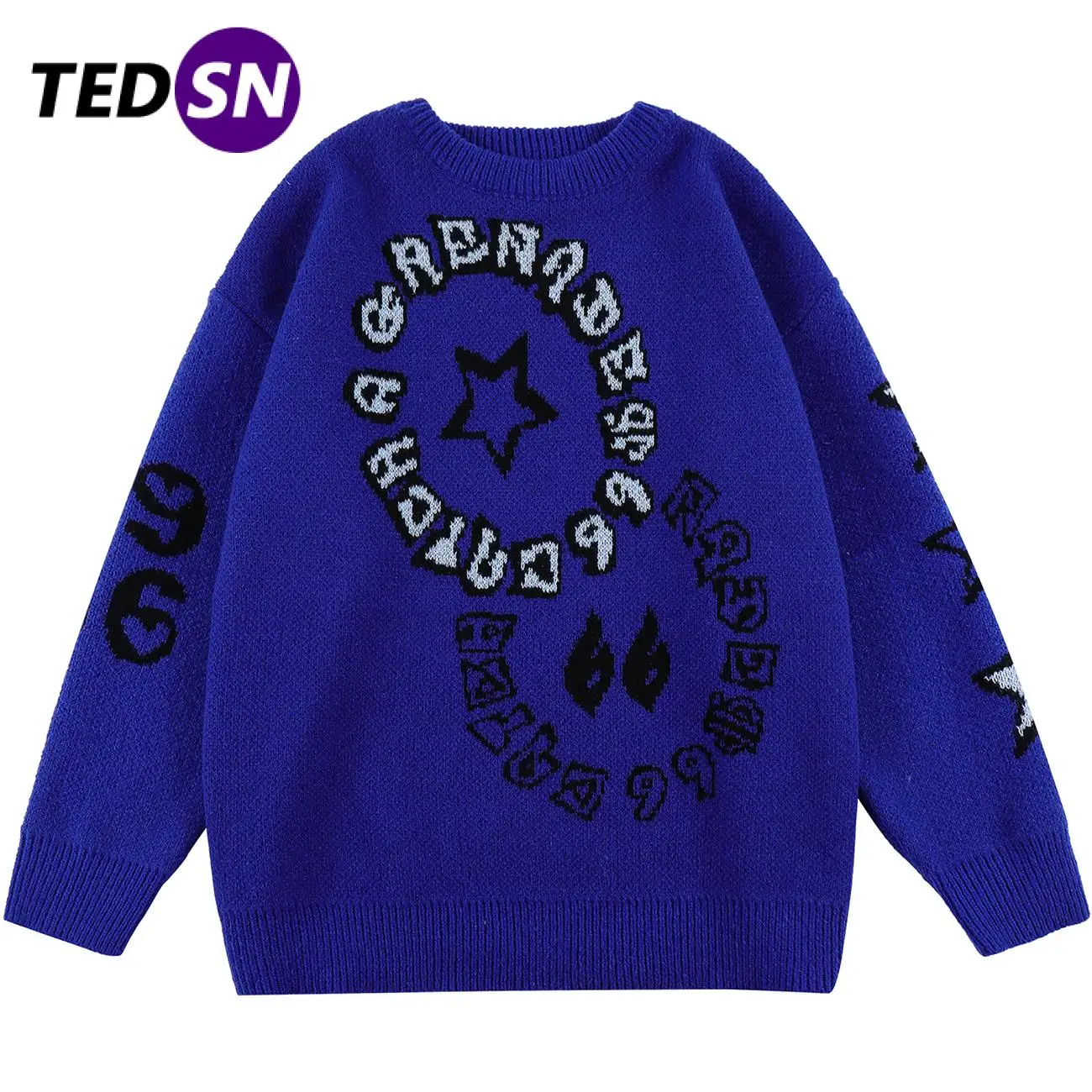 TEDSN Star Pattern Harajuku Knitted Sweater Men Women Hip Hop Streetwear 2021 Winter Korean Jumper Pullover Oversize Clothes
TEDSN Star Pattern Harajuku Knitted Sweater Men Women Hip Hop Streetwear 2021 Winter Korean Jumper Pullover Oversize Clothes