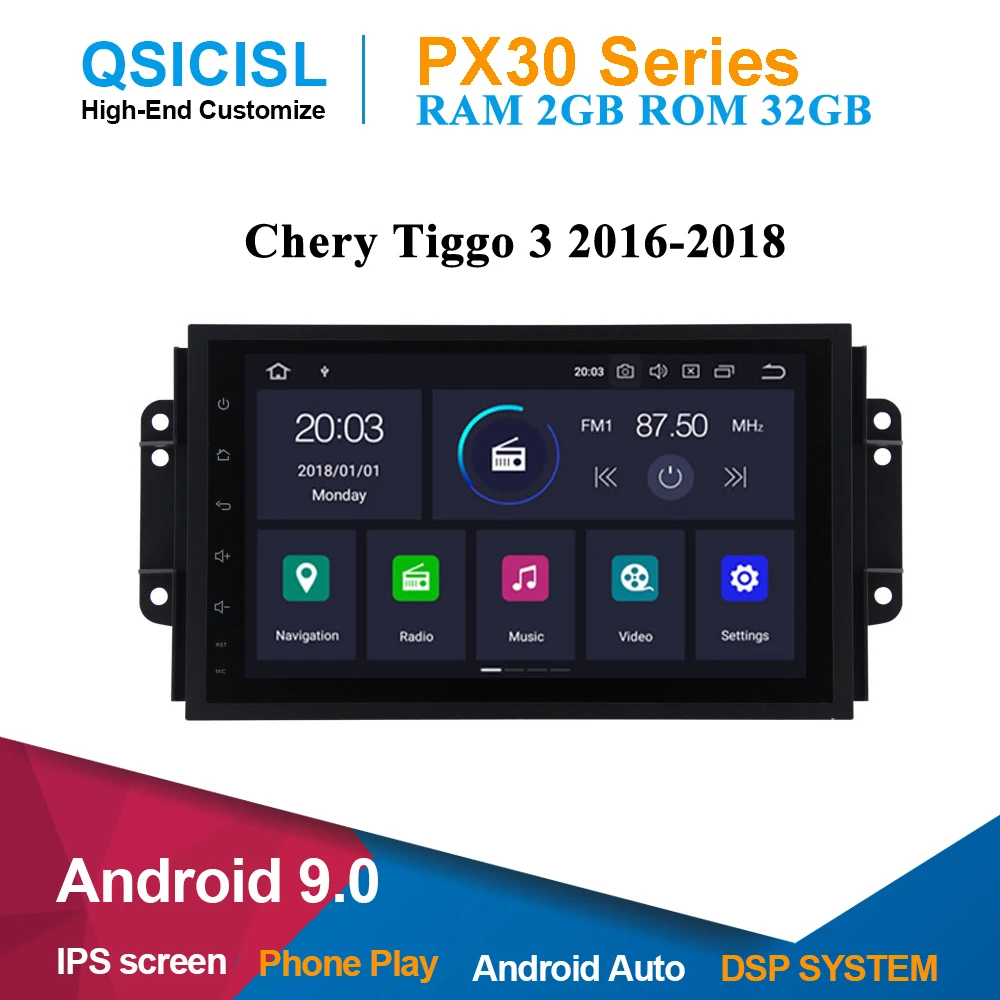 Автомобильный мультимедийный плеер Chery Tiggo 3 2016-2018 с радио, Android 9,0, головное устройство, gps-навигация, стерео, зеркальная связь, bluetooth
Автомобильный мультимедийный плеер Chery Tiggo 3 2016-2018 с радио, Android 9,0, головное устройство, gps-навигация, стерео, зеркальная связь, bluetooth