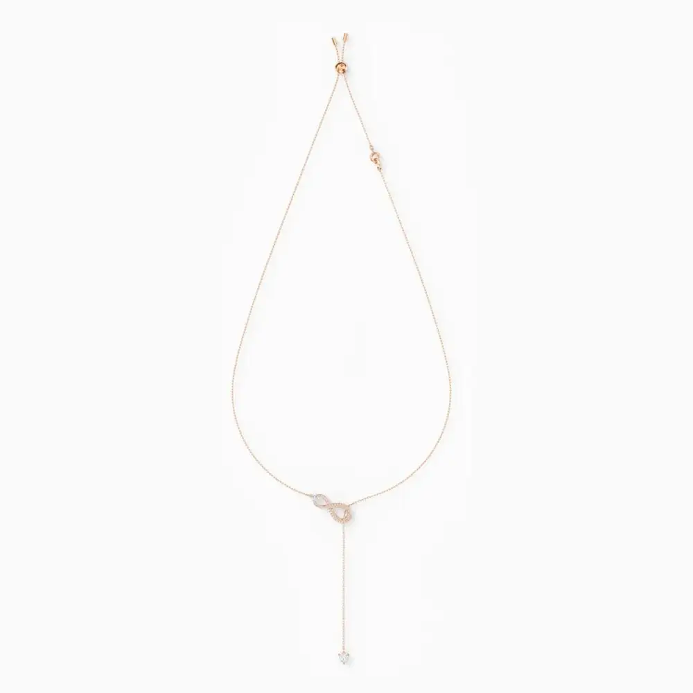 Fashion Jewelry SWA New INFINITY Y Necklace 8-character Shape Diamond Rose Gold Chain Women's Luxury Jewelry Gift 
Fashion Jewelry SWA New INFINITY Y Necklace 8-character Shape Diamond Rose Gold Chain Women's Luxury Jewelry Gift