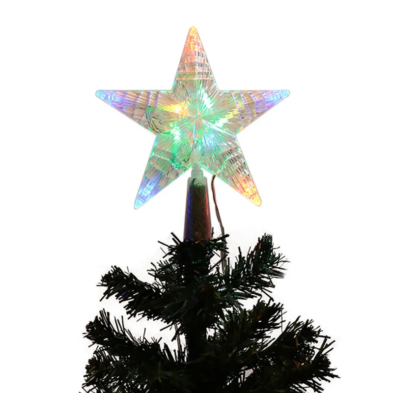 Christmas Tree Star Topper LED Lighted Five-Pointed Star Christmas Tree Top Decoration Battery Powered Noel Navidad 2022 Xmas 
Christmas Tree Star Topper LED Lighted Five-Pointed Star Christmas Tree Top Decoration Battery Powered Noel Navidad 2022 Xmas
