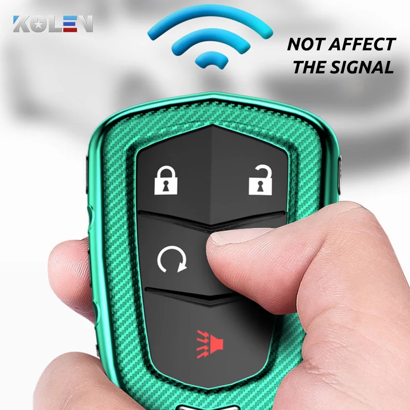 Soft TPU Carbon Fiber Car Remote Key Case Cover For Cadillac ATS ATS-L XTS XT5 CTS CT6 SRX 28T Escalade ELR Key Fob Holder Shell 
Soft TPU Carbon Fiber Car Remote Key Case Cover For Cadillac ATS ATS-L XTS XT5 CTS CT6 SRX 28T Escalade ELR Key Fob Holder Shell