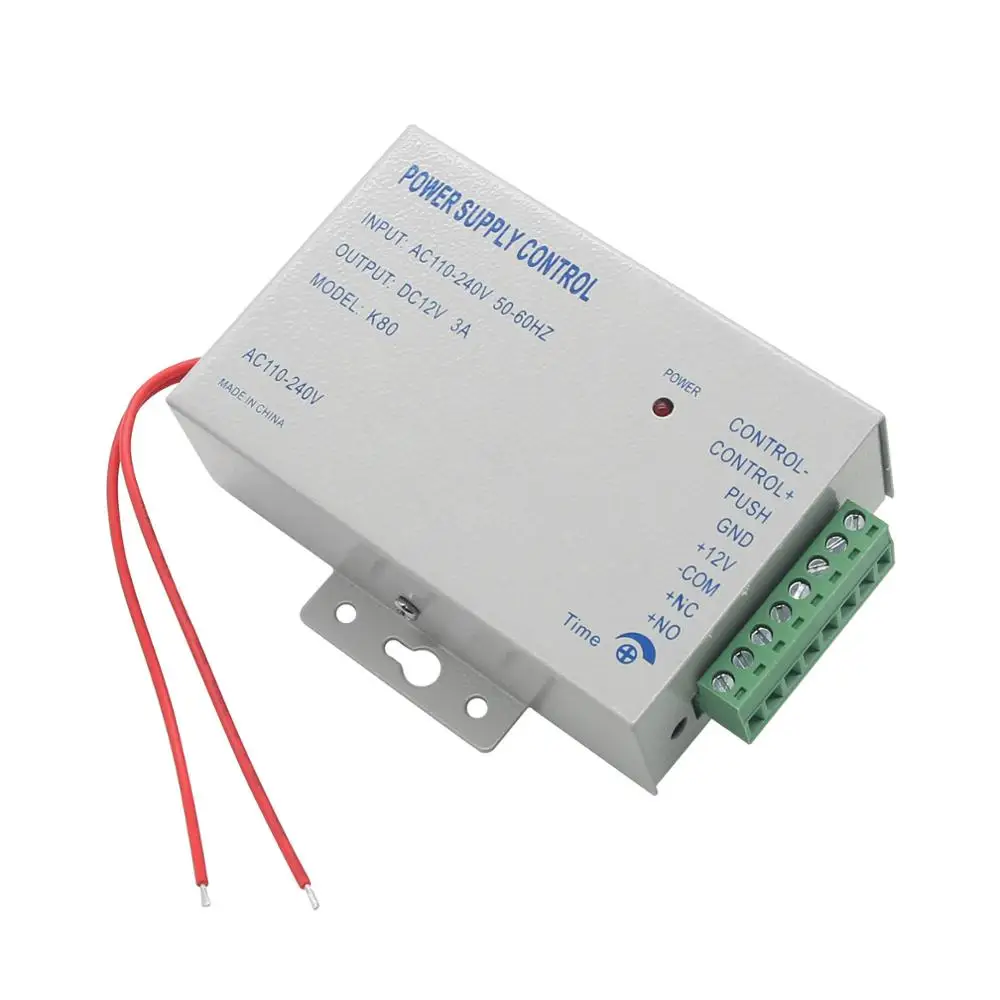 Новое поступление, специальный источник питания K80 DC 12V 3A /AC 110 ~ 240V для управления доступом к двери
Новое поступление, специальный источник питания K80 DC 12V 3A /AC 110 ~ 240V для управления доступом к двери