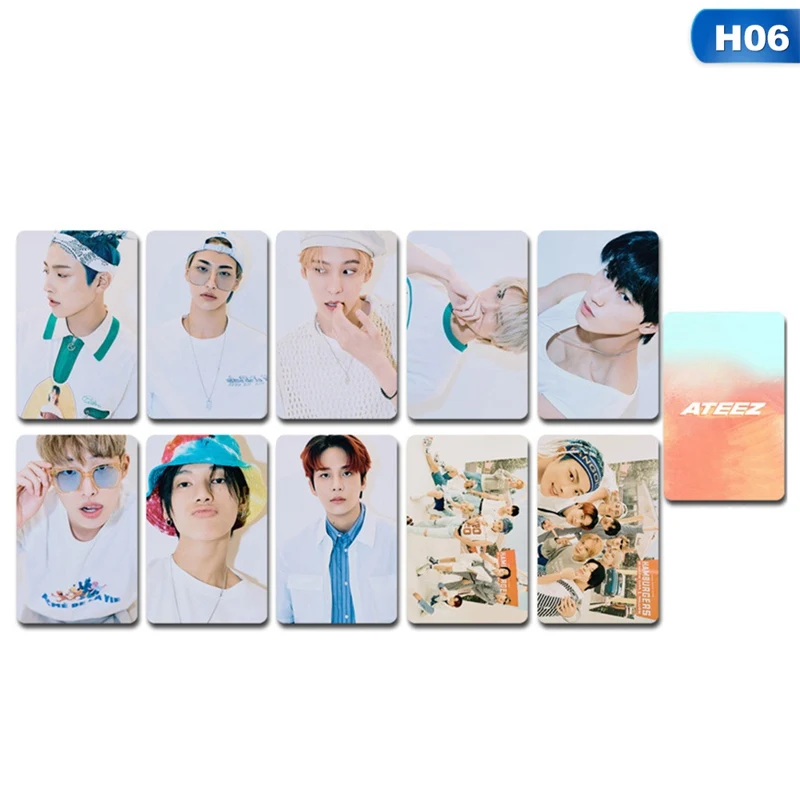 10Pcs KPOP ATEEZ Album The Collection HD Photo Card PVC Cards Self Made LOMO Card Photocard
10Pcs KPOP ATEEZ Album The Collection HD Photo Card PVC Cards Self Made LOMO Card Photocard