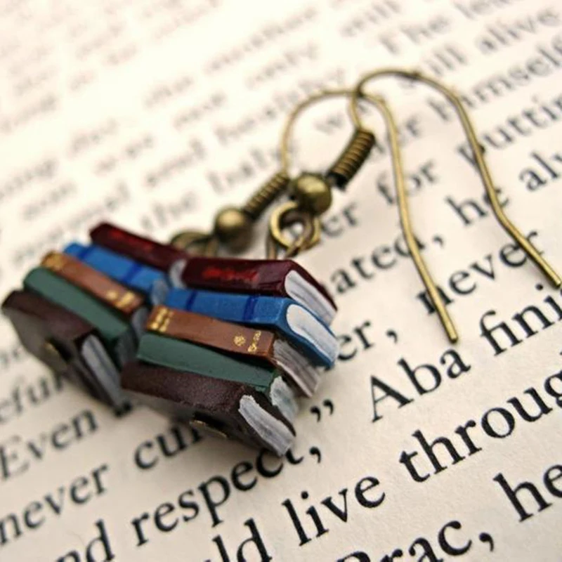 1 Pair Library Colours Multicolor Book Pendant Earrings Fashion Jewelry Christmas Gifts Stack of Books Earrings for Women Girl
1 Pair Library Colours Multicolor Book Pendant Earrings Fashion Jewelry Christmas Gifts Stack of Books Earrings for Women Girl