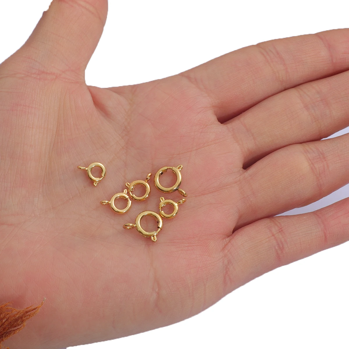 1Pc 18K Gold Plated 6mm 7mm 9mm Copper Lobster Clasp Spring Clasps For Jewelry Making DIY Bracelets Necklaces Findings Craft
1Pc 18K Gold Plated 6mm 7mm 9mm Copper Lobster Clasp Spring Clasps For Jewelry Making DIY Bracelets Necklaces Findings Craft