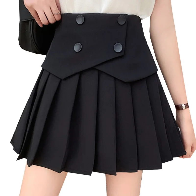 Black Punk Women Pleated Skirts High Waisted Female Mini Skirt Preppy Style A-Line Ladies Girls Dance Skirts Kawaii Woman Skirt
Black Punk Women Pleated Skirts High Waisted Female Mini Skirt Preppy Style A-Line Ladies Girls Dance Skirts Kawaii Woman Skirt