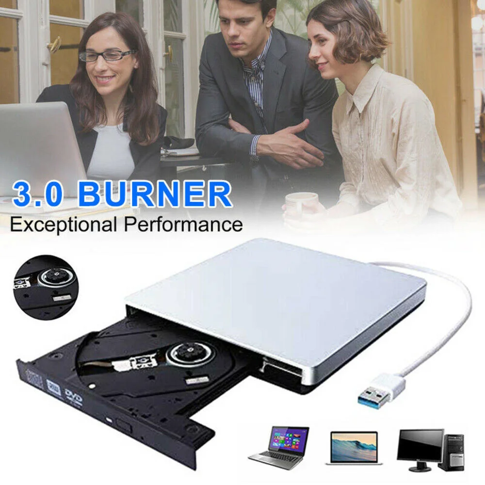 Ultra-thin DVD Burner External Drive DVD Player USB 3.0 DVD Drive Portable Optical CD DVD RW ROM Player For Laptop PC
Ultra-thin DVD Burner External Drive DVD Player USB 3.0 DVD Drive Portable Optical CD DVD RW ROM Player For Laptop PC