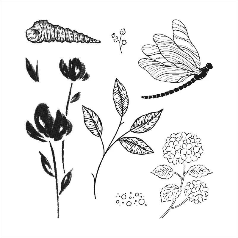 Clear Stamps Dragonfly Flower Leaves Conch For DIY Scrapbook Photo Album Craft Card 2021New 
Clear Stamps Dragonfly Flower Leaves Conch For DIY Scrapbook Photo Album Craft Card 2021New
