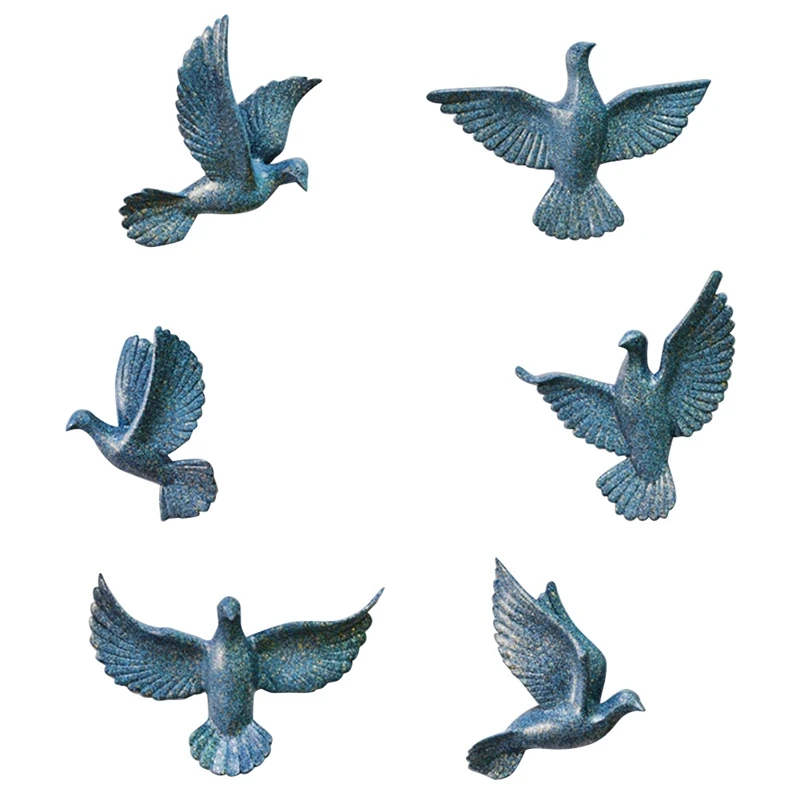 6PCS European 3D Stereo Pigeon Decoration Crafts Home TV Background Mural Ornaments Wall Sculptures
6PCS European 3D Stereo Pigeon Decoration Crafts Home TV Background Mural Ornaments Wall Sculptures
