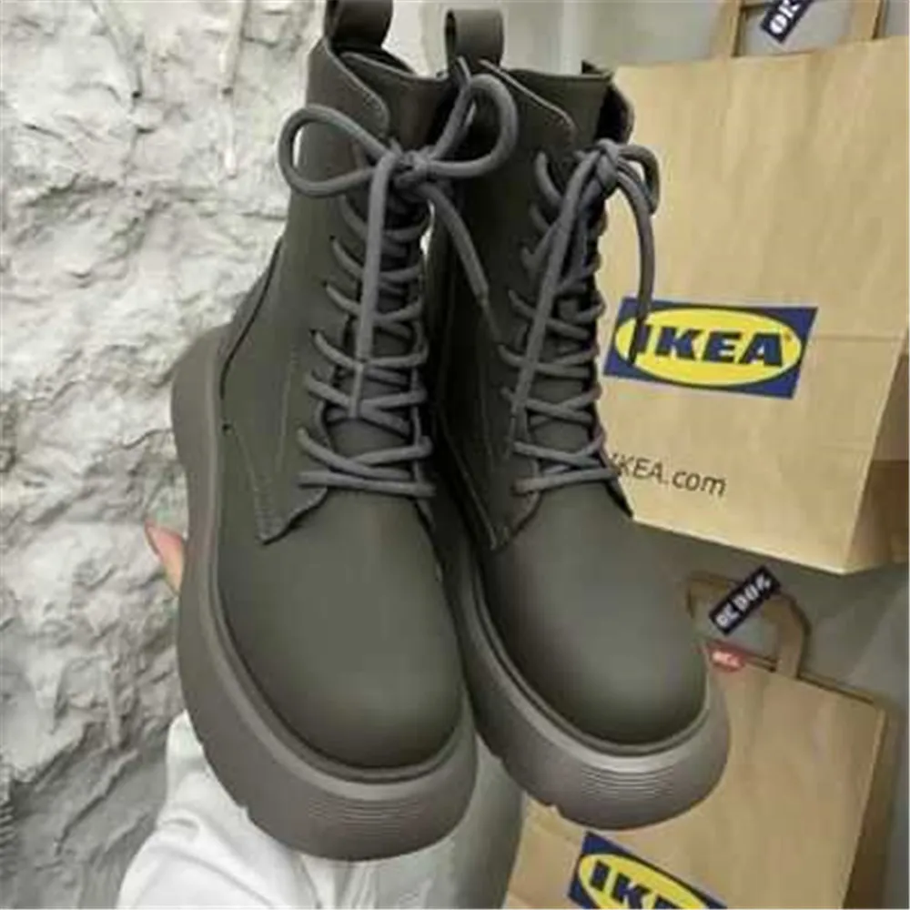 Women Lace Up Ankle Boots Fashion Leather Punk Motorcycle Booties Autumn Side Zip High Tops Shoes Chaussure Femme Botas De Mujer
Women Lace Up Ankle Boots Fashion Leather Punk Motorcycle Booties Autumn Side Zip High Tops Shoes Chaussure Femme Botas De Mujer