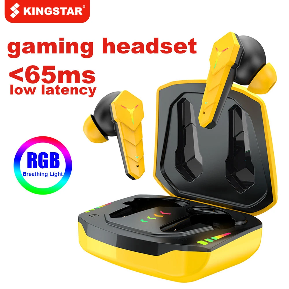 RYWER Bluetooth 5.0 Earphones Gaming Headsets 65ms Low Latency Wireless Headphones Stereo Bass Earbuds Gamer with Mic
RYWER Bluetooth 5.0 Earphones Gaming Headsets 65ms Low Latency Wireless Headphones Stereo Bass Earbuds Gamer with Mic
