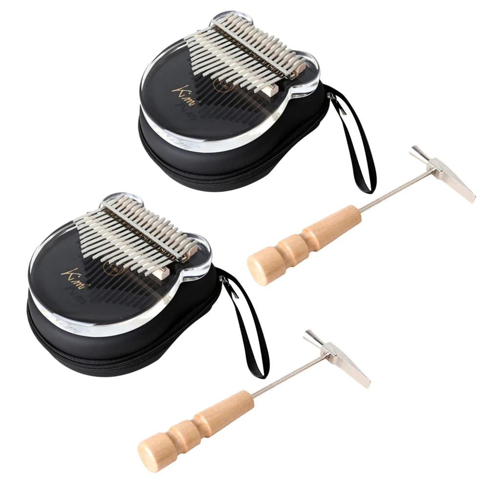 2pcs 17-Key Kalimba Board Clear Acrylic Finger Thumb Piano Mbira Keyboard Instrument w/ Tuner Hammer for Kids Friends Beginner
2pcs 17-Key Kalimba Board Clear Acrylic Finger Thumb Piano Mbira Keyboard Instrument w/ Tuner Hammer for Kids Friends Beginner