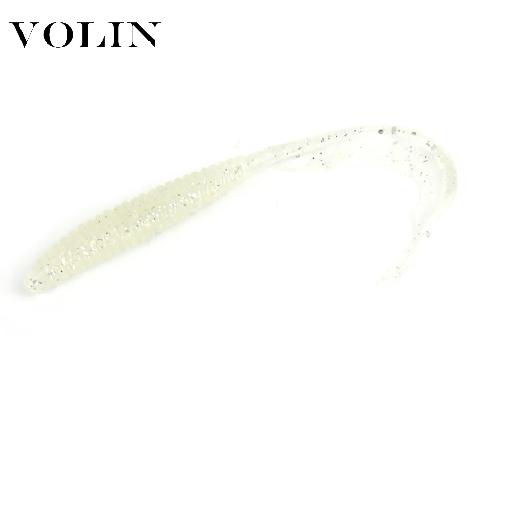 VOLIN NEW Soft Fishing Lure 6pcs/bag 105mm 2.6g Saltwater Freshwater Worms Wobblers Artificial soft Bait Bass Fishing Tackle 
VOLIN NEW Soft Fishing Lure 6pcs/bag 105mm 2.6g Saltwater Freshwater Worms Wobblers Artificial soft Bait Bass Fishing Tackle