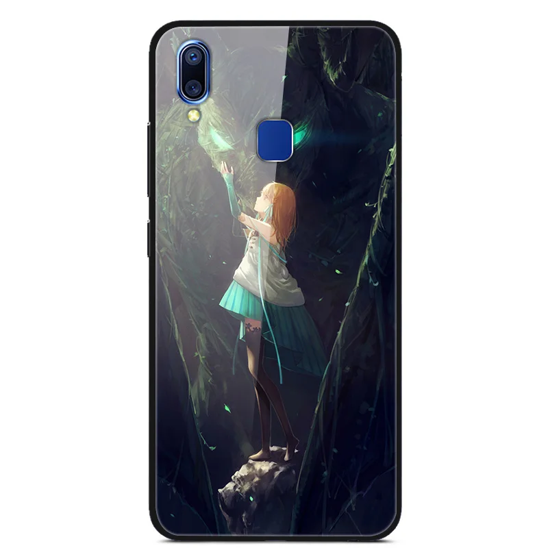 For VIVO Y95 Phone Case Tempered Glass Case Back Cover With Black Silicone Bumper Series 3
For VIVO Y95 Phone Case Tempered Glass Case Back Cover With Black Silicone Bumper Series 3
