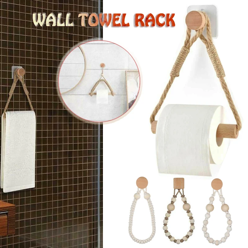 4 Style Vintage Style Kitchen Roll Paper Accessory Hanging Rope Wall Mounted Toilet Paper Holder Bathroom Decor Rack Holders
4 Style Vintage Style Kitchen Roll Paper Accessory Hanging Rope Wall Mounted Toilet Paper Holder Bathroom Decor Rack Holders