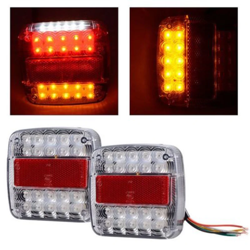 DC 12V Light 2Pcs Lamp Set Bright LED License Plate Trailer ABS Stop Rear Reverse Indicator
DC 12V Light 2Pcs Lamp Set Bright LED License Plate Trailer ABS Stop Rear Reverse Indicator