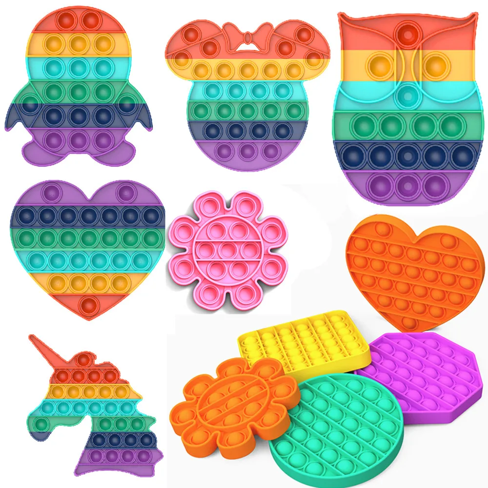 1PC Push Popit Bubble Sensory Fidget Toy Autism Squishy Stress Reliever Toys Adult Kid Unicorn Pop it Fidget Toys Dropshipping
1PC Push Popit Bubble Sensory Fidget Toy Autism Squishy Stress Reliever Toys Adult Kid Unicorn Pop it Fidget Toys Dropshipping