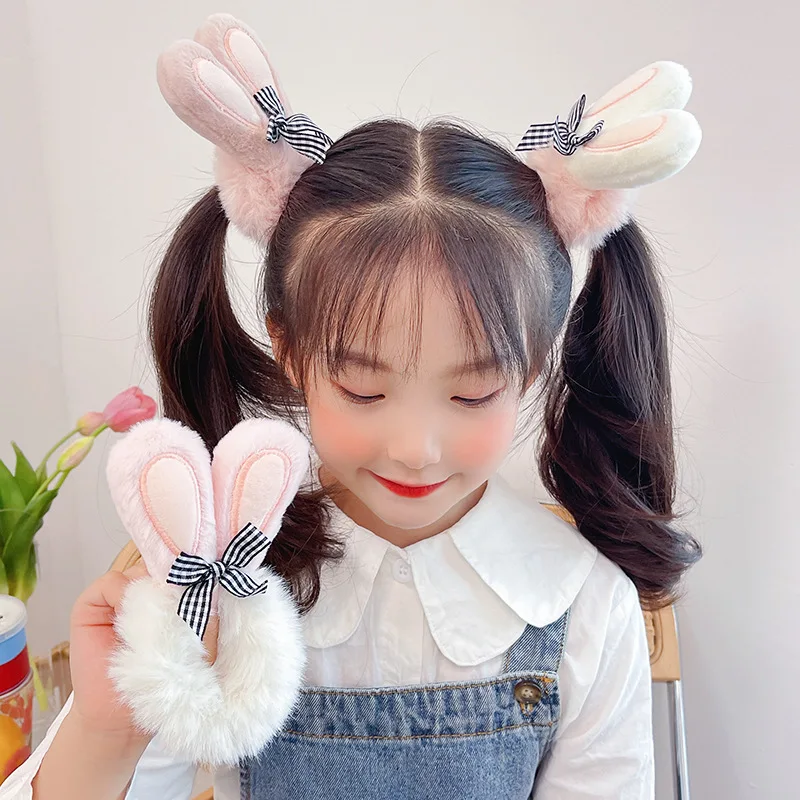 New Cute Plush Rabbit Scrunchies for Kids New Bow Bunny Elastic Hair Bands Fake Fur Hair Rope Ponytail Holder Hair Accessories 
New Cute Plush Rabbit Scrunchies for Kids New Bow Bunny Elastic Hair Bands Fake Fur Hair Rope Ponytail Holder Hair Accessories