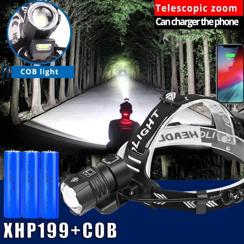 XHP199 Super Bright Led Headlamp Torch Rechargeable Powerful Head Lamp XHP90 Led Headlight 18650 Fishing Head Flashlight Lantern
XHP199 Super Bright Led Headlamp Torch Rechargeable Powerful Head Lamp XHP90 Led Headlight 18650 Fishing Head Flashlight Lantern
