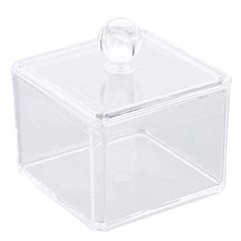 Plastic Cotton Swab Dispenser Cotton Ball Holder, Square Jar Set Storage For Cotton Swabs, Cosmetics, Jewelry, Snack
Plastic Cotton Swab Dispenser Cotton Ball Holder, Square Jar Set Storage For Cotton Swabs, Cosmetics, Jewelry, Snack