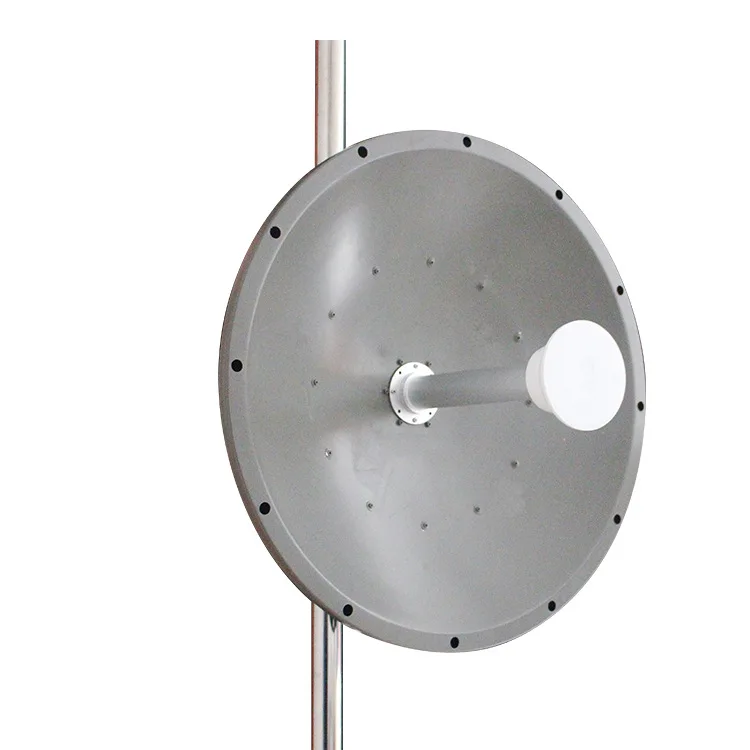 5.8GHz 30dbi WiFi dual polarization outdoor signal antenna WLAN wireless paraboloid communication antenna
5.8GHz 30dbi WiFi dual polarization outdoor signal antenna WLAN wireless paraboloid communication antenna