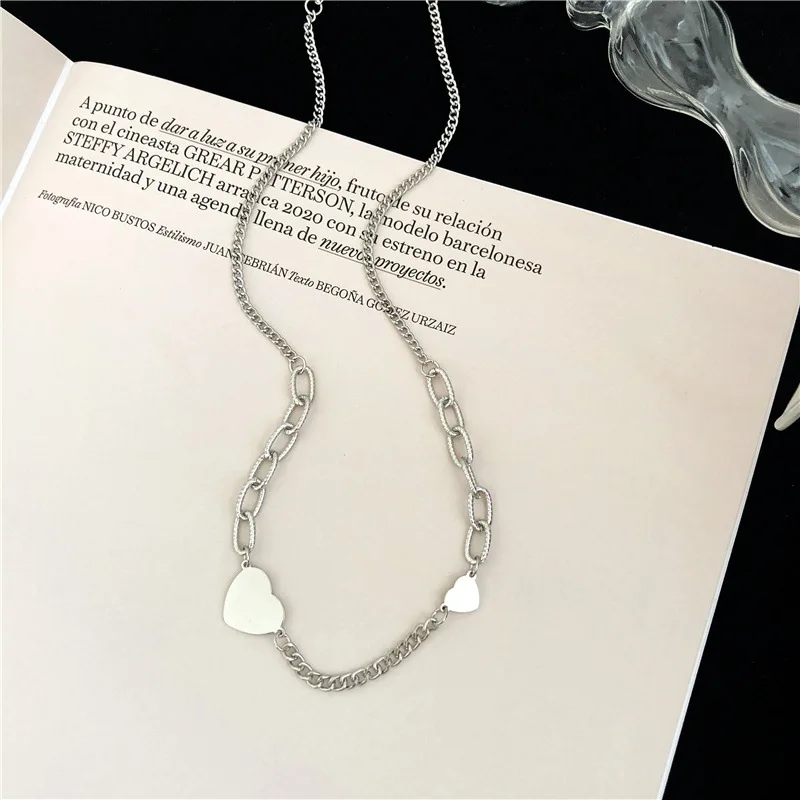 Cold wind hearts necklace personality temperament of ins disco dancing love fashion in Europe and the small design collarbone ch
Cold wind hearts necklace personality temperament of ins disco dancing love fashion in Europe and the small design collarbone ch