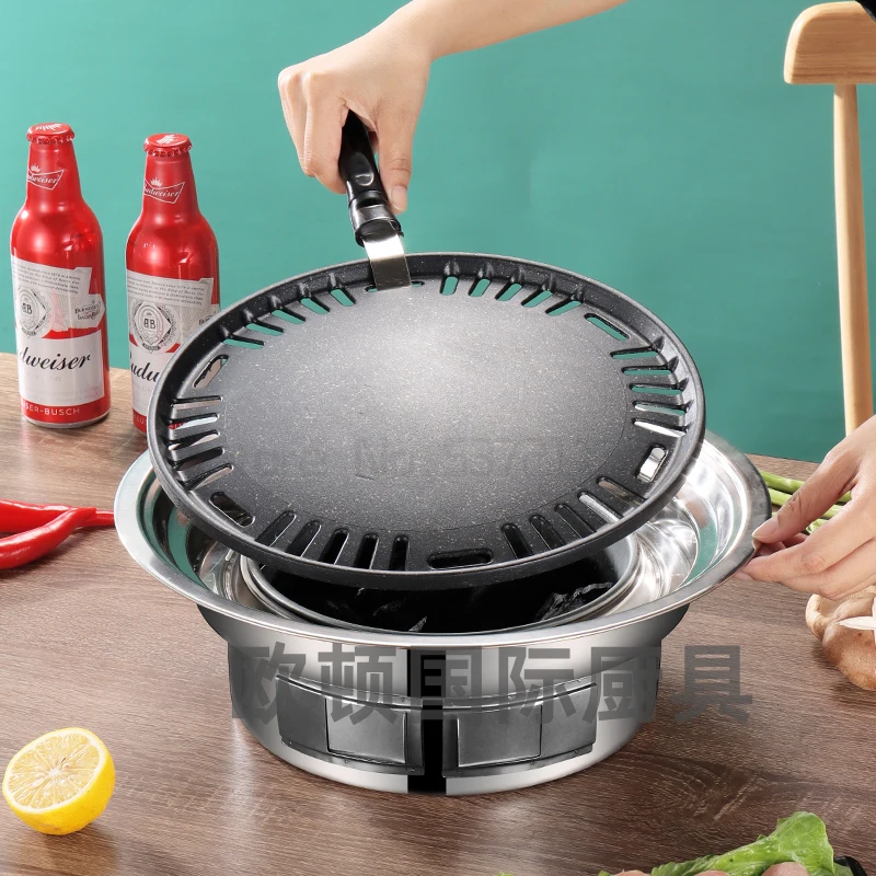 Stainless Steel Charcoal Barbecue Grill Korean Non-stick BBQ Grill Portable Outdoor Charcoal Stove Camping BBQ Tools
Stainless Steel Charcoal Barbecue Grill Korean Non-stick BBQ Grill Portable Outdoor Charcoal Stove Camping BBQ Tools