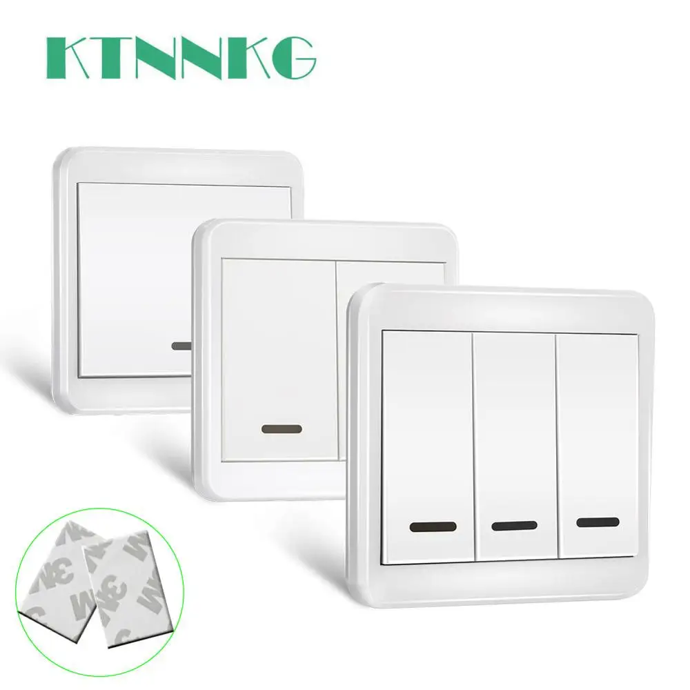433MHz Mounted Light Switch Wireless Remote Controls 86 Wall Panel RF Transmitter With 1 2 3 Buttons KTNNKG Switch
433MHz Mounted Light Switch Wireless Remote Controls 86 Wall Panel RF Transmitter With 1 2 3 Buttons KTNNKG Switch