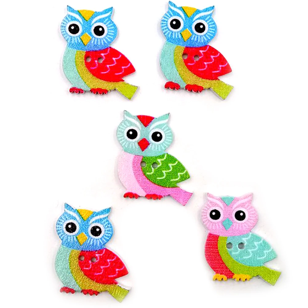 50Pcs Owl Shape 2 Holes Mixed Color Wooden Buttons Clothes Sewing Accessory for many craft projects, such as sewing, knitting, D
50Pcs Owl Shape 2 Holes Mixed Color Wooden Buttons Clothes Sewing Accessory for many craft projects, such as sewing, knitting, D