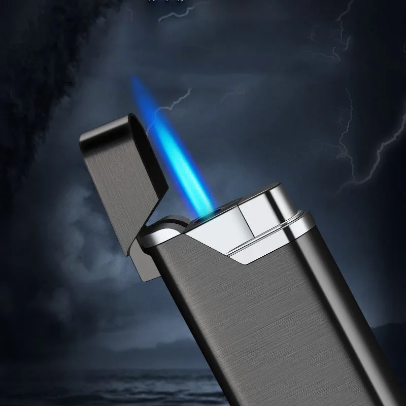 Metal Lighters Windproof Gas Lighter Spray Gun Butane Torch Lighter Ultra-thin Portable lighters smoking Torch Lighter
Metal Lighters Windproof Gas Lighter Spray Gun Butane Torch Lighter Ultra-thin Portable lighters smoking Torch Lighter