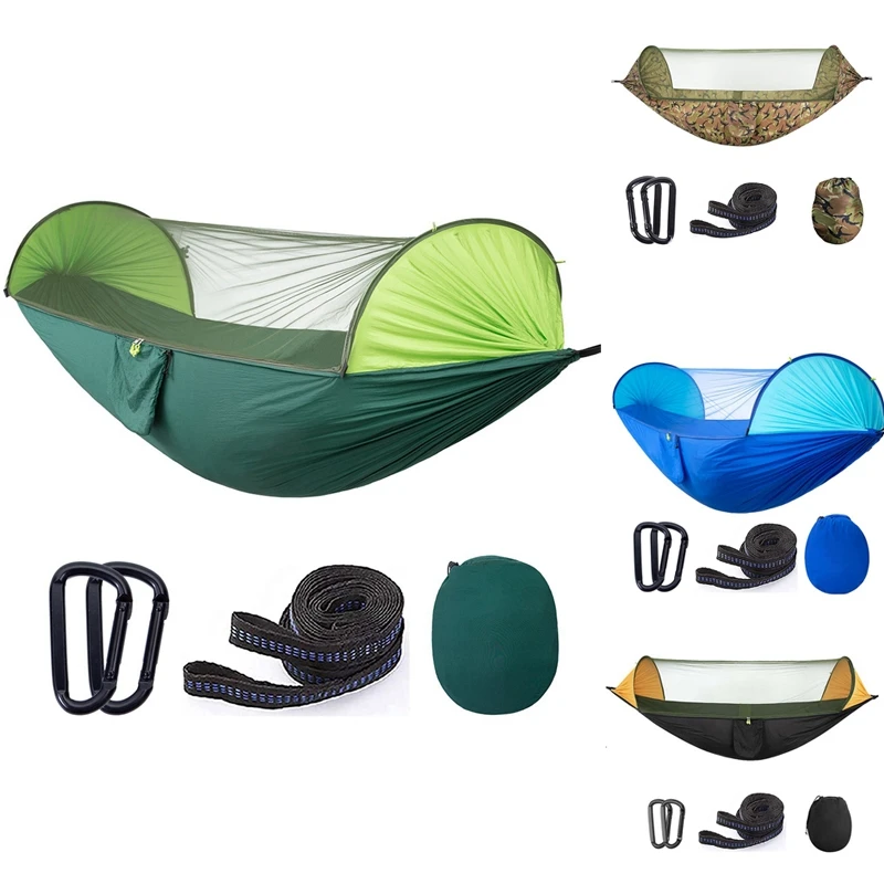 Portable Automatic Camping Hammock With Mosquito Net,Folding Multi Use Hammock Swing For Outdoor Camping 
Portable Automatic Camping Hammock With Mosquito Net,Folding Multi Use Hammock Swing For Outdoor Camping