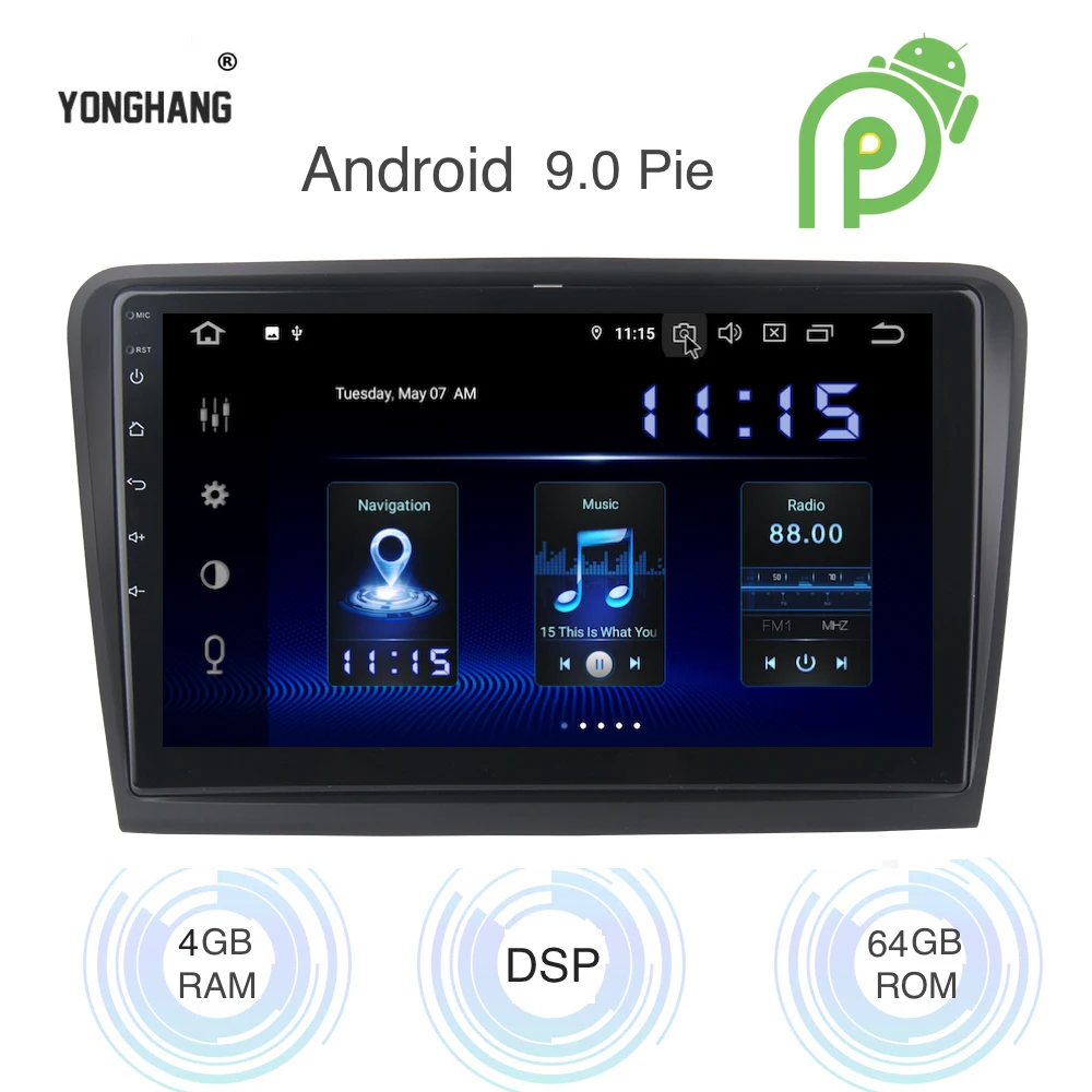 Android 9 0 автомобильный радиоприемник 2 Din gps Navi для Skoda Superb мультимедиа 2008 2009 2010 2011 2012