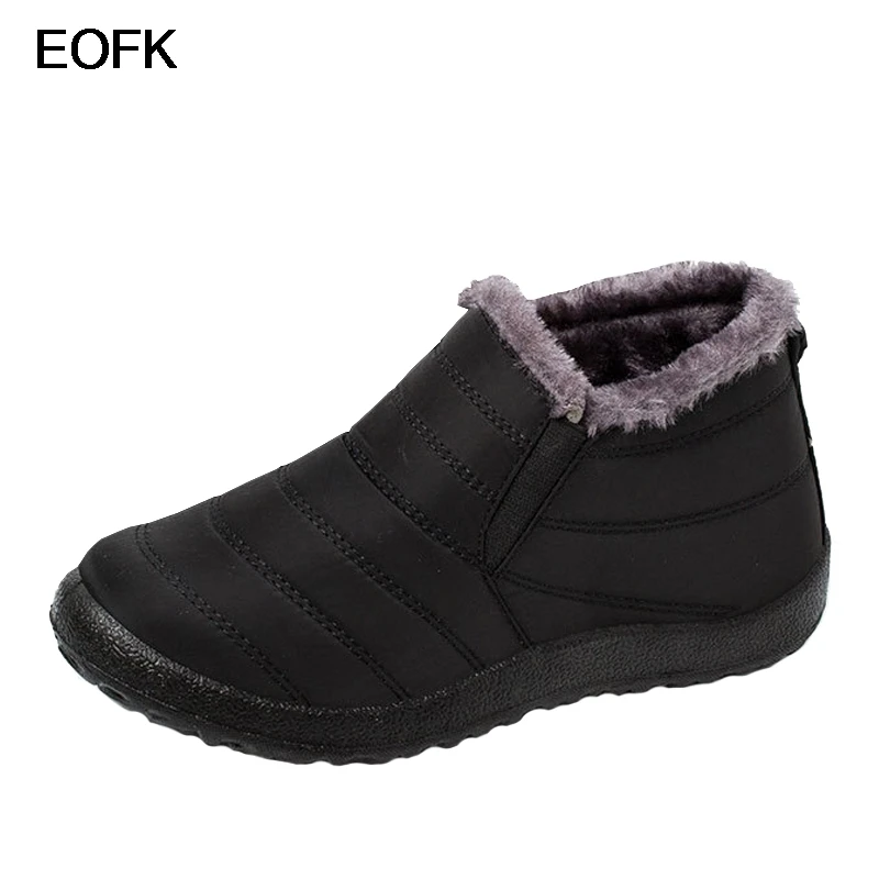 EOFK Winter Snow Boots Women Warm Short Plush Female Slip-On Flat Ladies Waterproof Ankle Boots
EOFK Winter Snow Boots Women Warm Short Plush Female Slip-On Flat Ladies Waterproof Ankle Boots