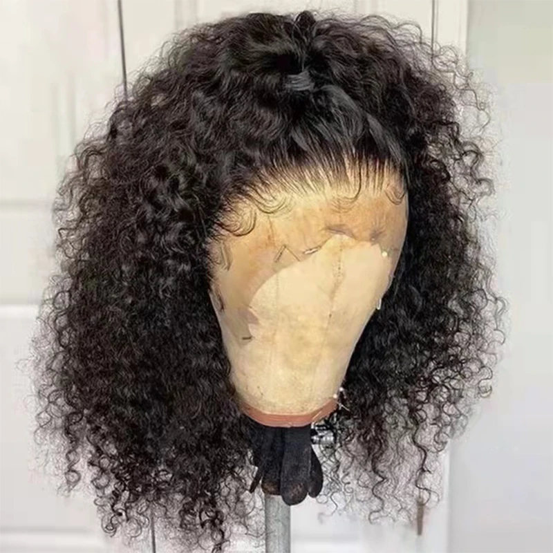 Middle Part 180%Density Short Bob Kinky Curly Synthetic Lace Front Wig For Black Women With BabyHair Daily Fiber Hair Glueless
Middle Part 180%Density Short Bob Kinky Curly Synthetic Lace Front Wig For Black Women With BabyHair Daily Fiber Hair Glueless