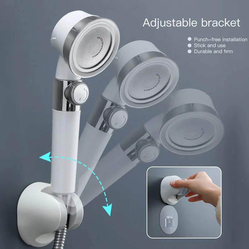 Pressurized Shower Head High Pressure Water Saving Perforated Free Bracket Hose Adjustable Bathroom Accessories Shower Set
Pressurized Shower Head High Pressure Water Saving Perforated Free Bracket Hose Adjustable Bathroom Accessories Shower Set