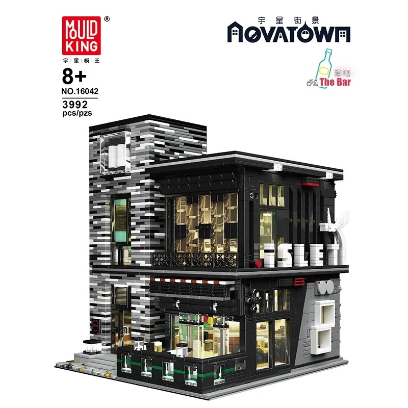 MOC Creator Expert The Modern Music Cafe Shop Bricks with Led Light City Street Series Model Kit Building Blocks Kids Toys Gifts
MOC Creator Expert The Modern Music Cafe Shop Bricks with Led Light City Street Series Model Kit Building Blocks Kids Toys Gifts