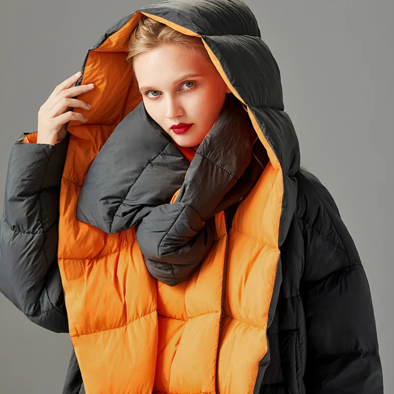 Winter Women black orange fashion thick Down Jacket White Duck Down Jackets Long Sleeve Warm Coat Parka Female Portable Outwear
Winter Women black orange fashion thick Down Jacket White Duck Down Jackets Long Sleeve Warm Coat Parka Female Portable Outwear