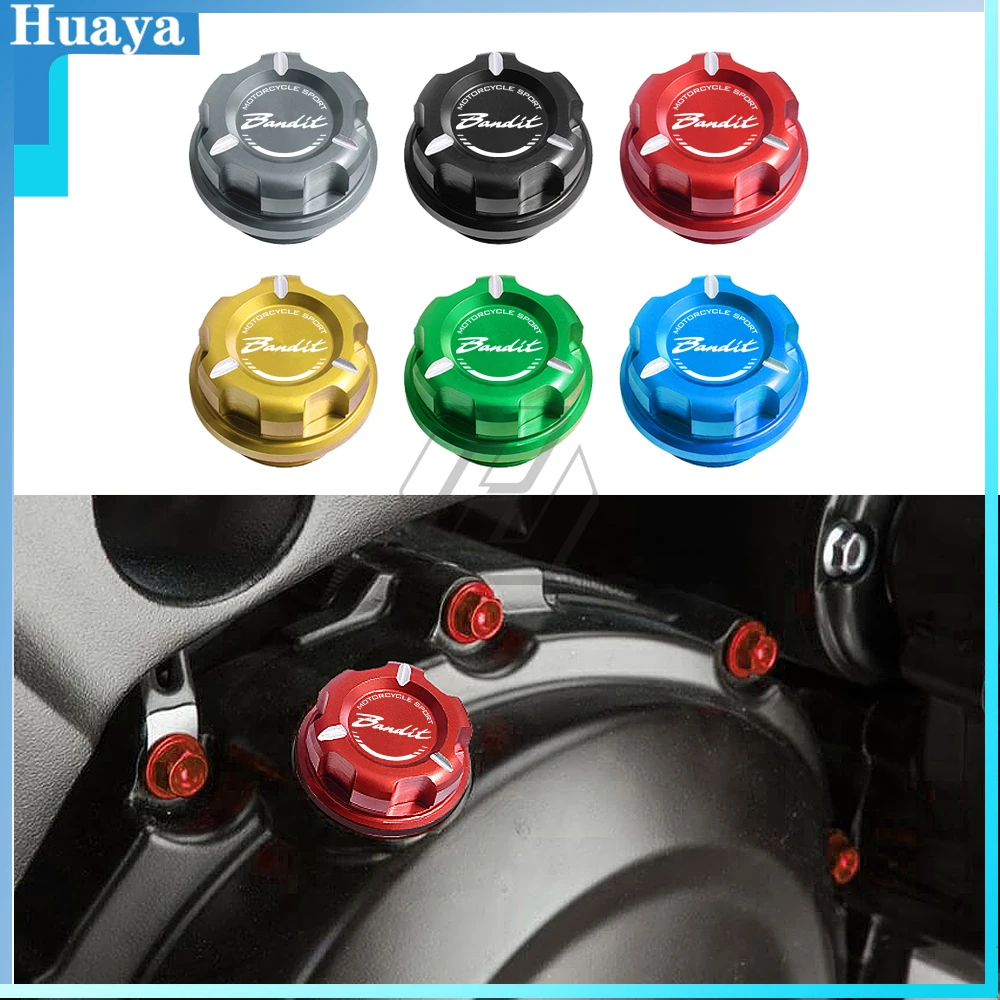 

Motorcycle Engine Oil Cap Bolt Screw Filler Cover Case for Suzuki GSF650 GSF650S GSF1200S GSF1250S Bandit All Year