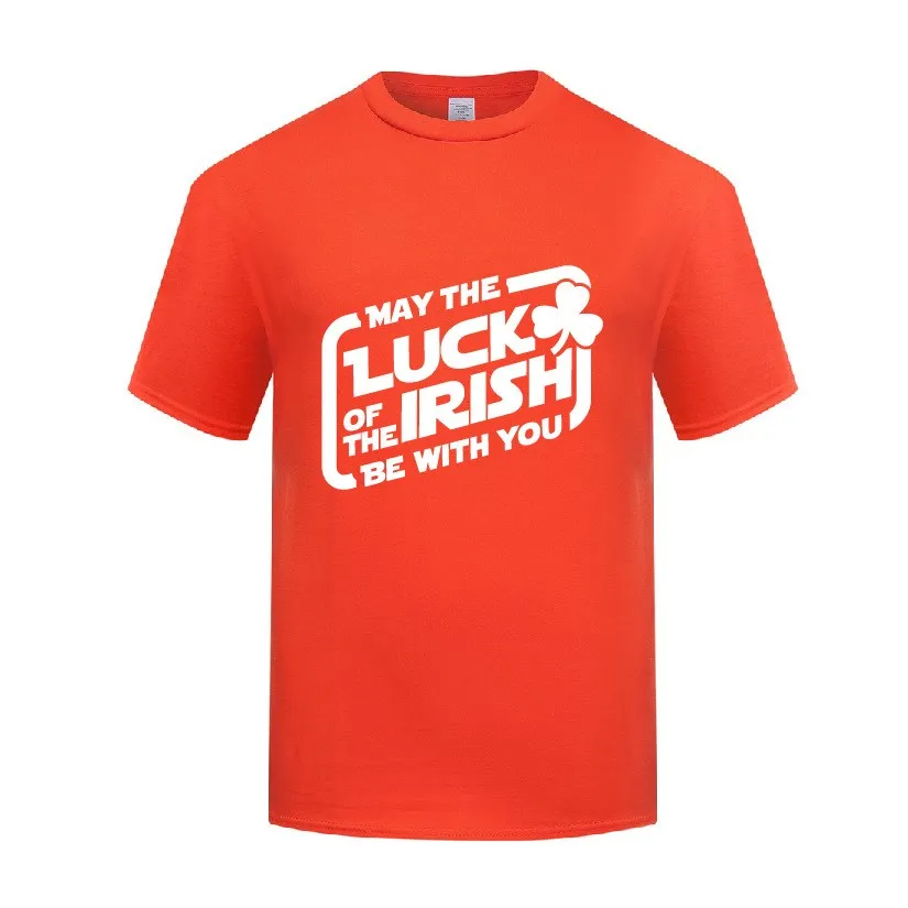 Funny May The Luck of The Irish Be with You Cotton T Shirt Fun Men O-Neck Summer Short Sleeve Tshirts Letter Tees
Funny May The Luck of The Irish Be with You Cotton T Shirt Fun Men O-Neck Summer Short Sleeve Tshirts Letter Tees