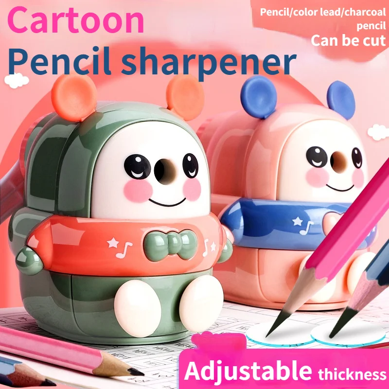 Cute Cartoon Automatic Pencil Sharpener with Adjustable Thickness Hand-cranked Pencil Sharpener Gift Kawaii Stationary Supplies
Cute Cartoon Automatic Pencil Sharpener with Adjustable Thickness Hand-cranked Pencil Sharpener Gift Kawaii Stationary Supplies