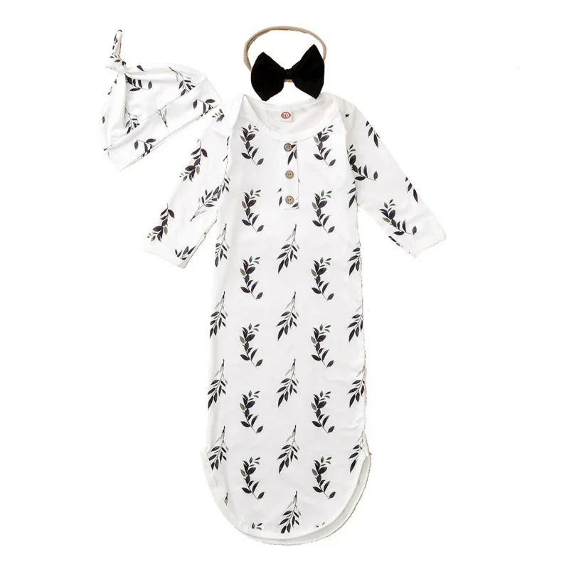Autumn Baby Long Sleeve Sleeping Bag Boys Girls Print Sleepwear+Headband+Hat Newborn Outfits Set
Autumn Baby Long Sleeve Sleeping Bag Boys Girls Print Sleepwear+Headband+Hat Newborn Outfits Set