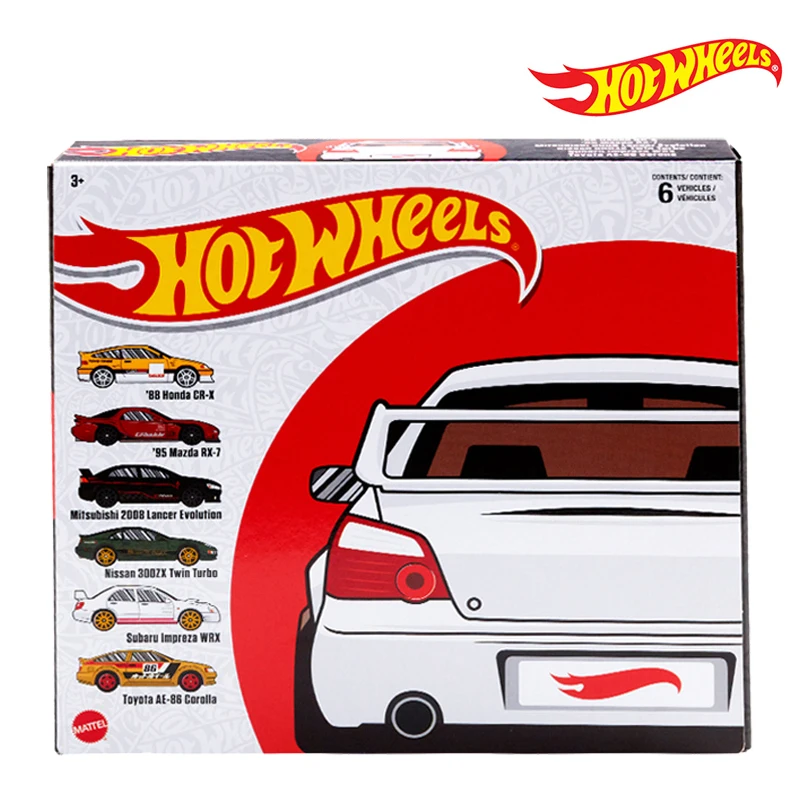 Hot Wheels HGM12 Lighting Metals Nissan 300ZX Twin Turbo Toyota AE86 Corolla 6-PCS Collection Model Car Toys for Children Poison 
Hot Wheels HGM12 Lighting Metals Nissan 300ZX Twin Turbo Toyota AE86 Corolla 6-PCS Collection Model Car Toys for Children Poison