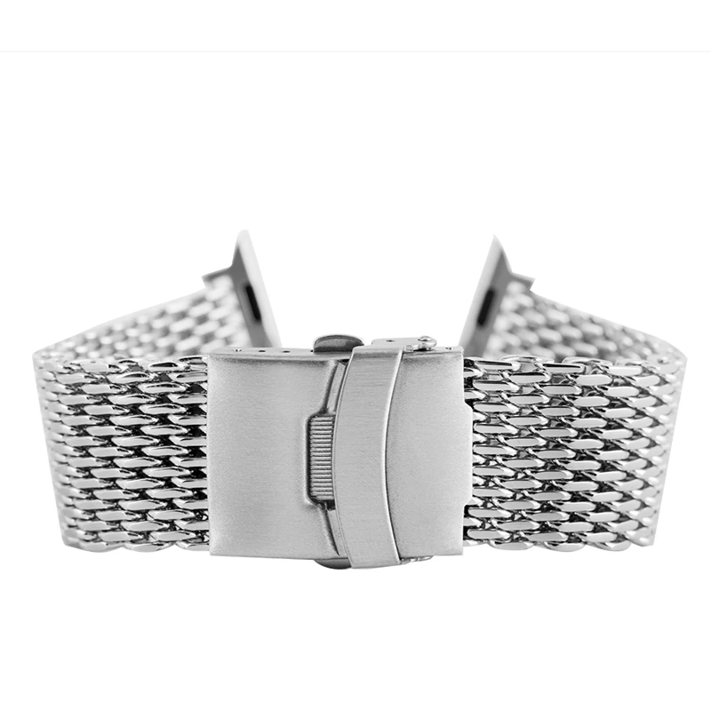 Milanese Shark Mesh Watch Band For Apple Watch Band 42MM 38MM Metal Bracelets Strap Silver Buckle Luxury Stainless Watch Bands
Milanese Shark Mesh Watch Band For Apple Watch Band 42MM 38MM Metal Bracelets Strap Silver Buckle Luxury Stainless Watch Bands