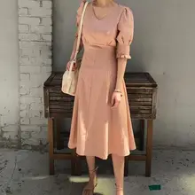 Женское длинное платье с драпировкой элегантное винтажное