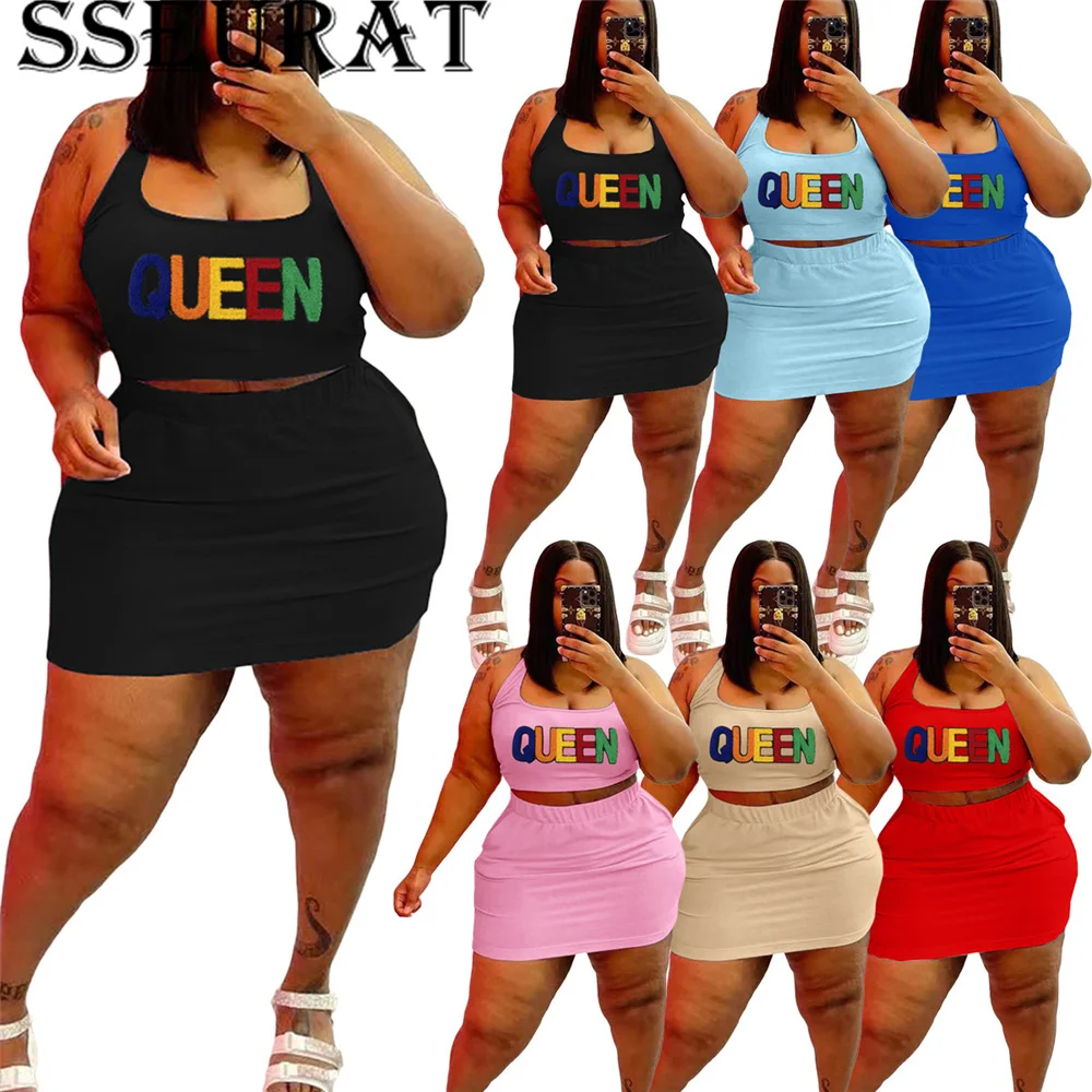 Женский комплект из двух предметов SSEURAT, кроп-топ с буквенным принтом и юбка-футляр большого размера, модель 2022
Женский комплект из двух предметов SSEURAT, кроп-топ с буквенным принтом и юбка-футляр большого размера, модель 2022