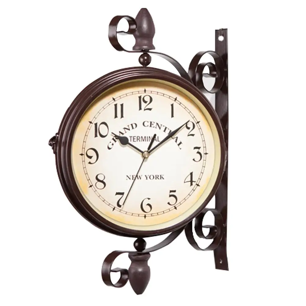 European-style Double-sided Wall Clock 37x38CM Creative Classic Clocks Monochrom Wall Clock Home Decoration Accessories
European-style Double-sided Wall Clock 37x38CM Creative Classic Clocks Monochrom Wall Clock Home Decoration Accessories