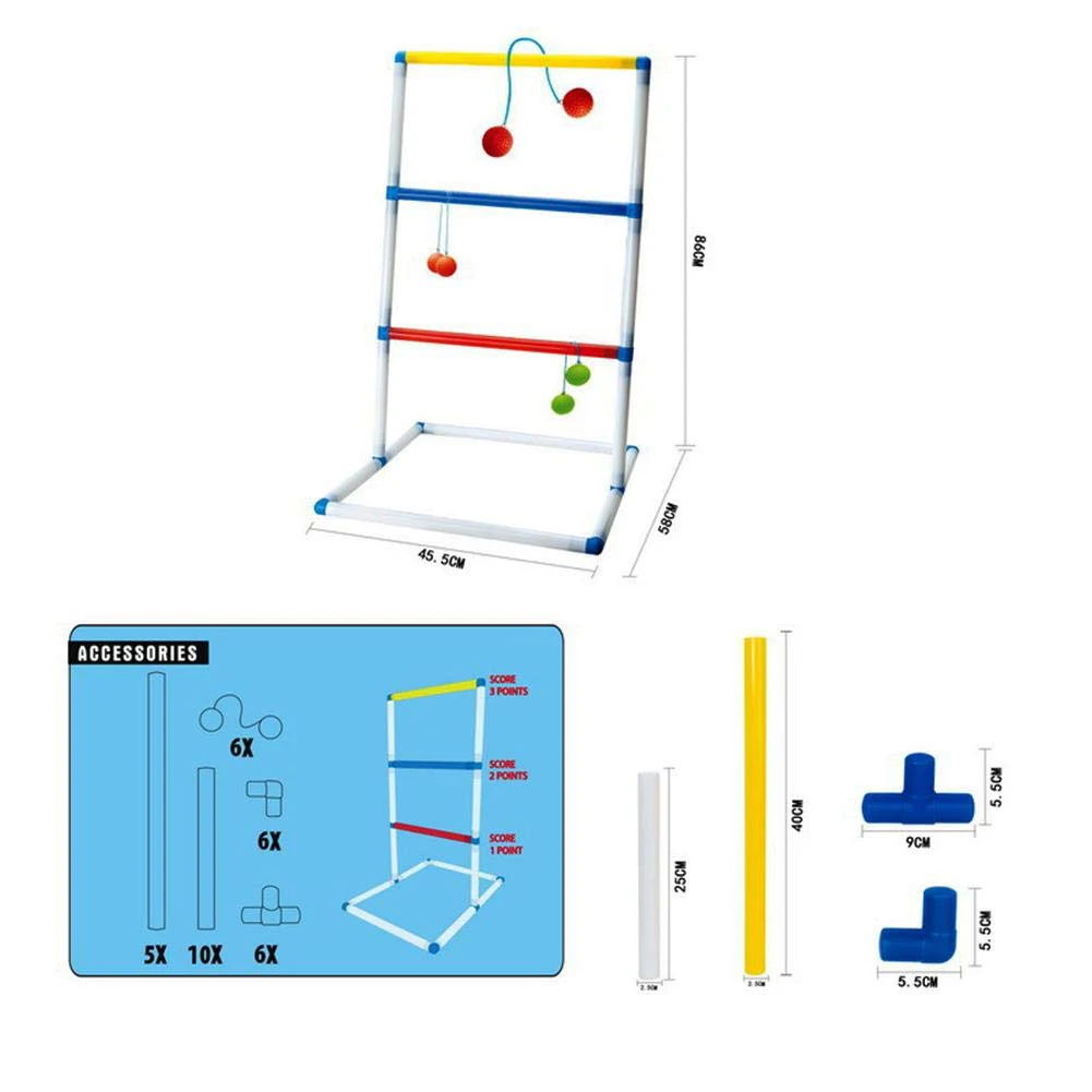 Funny Ladder Ball Game Set Golf Throw Game Backyard Toys Adult And Children Outdoor Casual Games
Funny Ladder Ball Game Set Golf Throw Game Backyard Toys Adult And Children Outdoor Casual Games